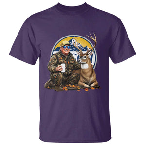 Trump Deer Hunting T Shirt Hunter Beer Drinking Retro Vintage TS02 Purple Print Your Wear