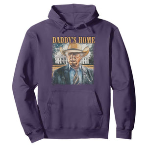 Trump Cowboy Hoodie Western Daddy's Home Take America Back Retro Throwback TS02 Purple Print Your Wear