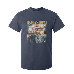 Trump Cowboy T Shirt For Kid Western Daddy's Home Take America Back Retro Throwback TS02 Navy Print Your Wear