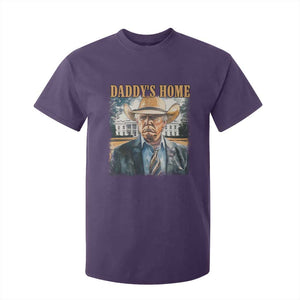 Trump Cowboy T Shirt For Kid Western Daddy's Home Take America Back Retro Throwback TS02 Purple Print Your Wear