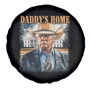 Trump Cowboy Spare Tire Cover Western Daddy's Home Take America Back Retro Throwback TS02 Print Your Wear