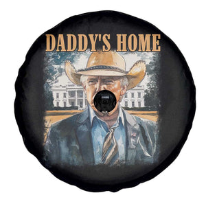 Trump Cowboy Spare Tire Cover Western Daddy's Home Take America Back Retro Throwback TS02 Print Your Wear