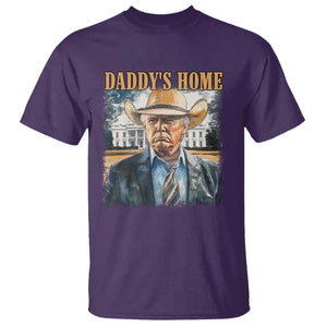 Trump Cowboy T Shirt Western Daddy's Home Take America Back Retro Throwback TS02 Purple Print Your Wear