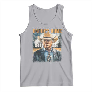 Trump Cowboy Tank Top Western Daddy's Home Take America Back Retro Throwback TS02 Athletic Heather Print Your Wear