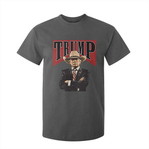 Trump Cowboy T Shirt For Kid Western Daddy Take America Back Retro TS02 Dark Heather Print Your Wear