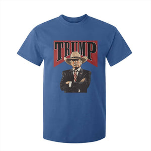 Trump Cowboy T Shirt For Kid Western Daddy Take America Back Retro TS02 Royal Blue Print Your Wear