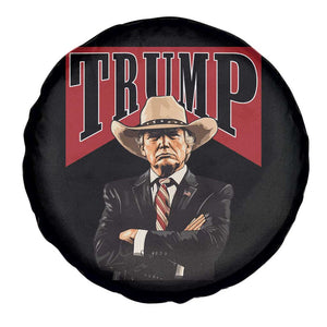 Trump Cowboy Spare Tire Cover Western Daddy Take America Back Retro TS02 Print Your Wear