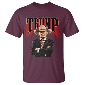 Trump Cowboy T Shirt Western Daddy Take America Back Retro TS02 Maroon Print Your Wear