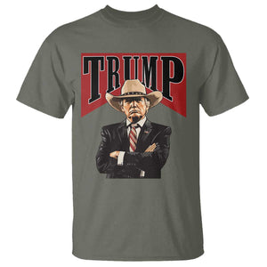 Trump Cowboy T Shirt Western Daddy Take America Back Retro TS02 Military Green Print Your Wear