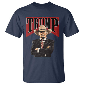 Trump Cowboy T Shirt Western Daddy Take America Back Retro TS02 Navy Print Your Wear