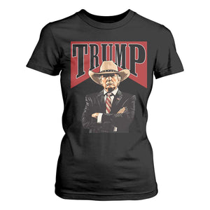 Trump Cowboy T Shirt For Women Western Daddy Take America Back Retro TS02 Black Print Your Wear