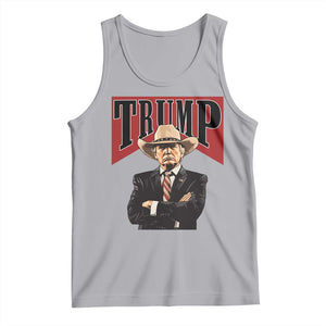 Trump Cowboy Tank Top Western Daddy Take America Back Retro TS02 Athletic Heather Print Your Wear