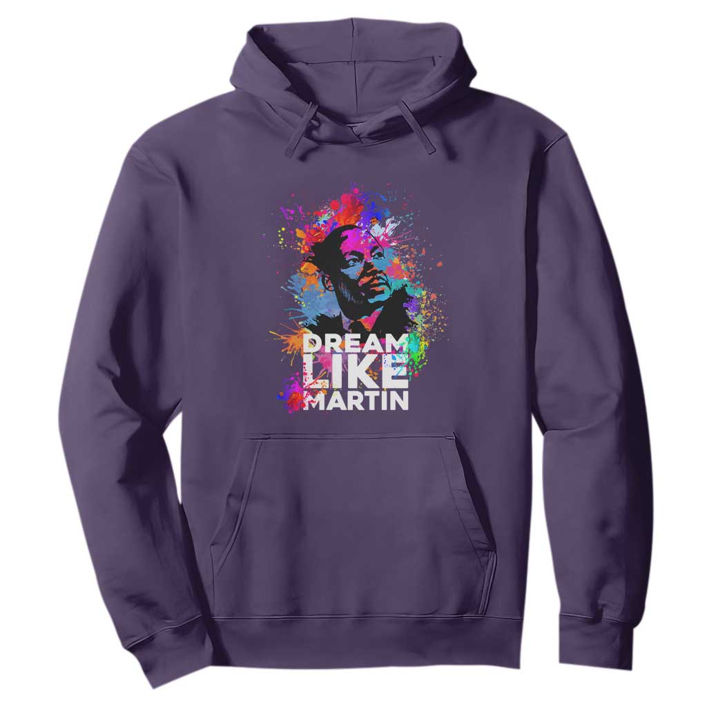 MLK Hoodie Dream Like Martin Black History Month Civil Rights Leader TS02 Purple Printyourwear
