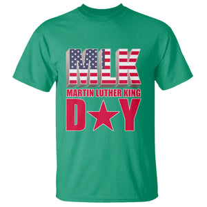 MLK T Shirt Martin Luther King Day Black History Month American Flag TS02 Irish Green Printyourwear