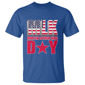 MLK T Shirt Martin Luther King Day Black History Month American Flag TS02 Royal Blue Printyourwear
