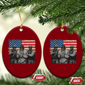 Captured Dictator Maduro Ceramic Ornament Special Forces Justice Operation American Flag TS02 Print Your Wear