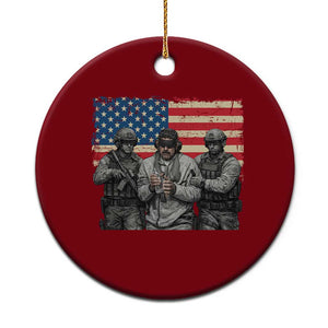 Captured Dictator Maduro Ceramic Ornament Special Forces Justice Operation American Flag TS02 1pc Red Print Your Wear