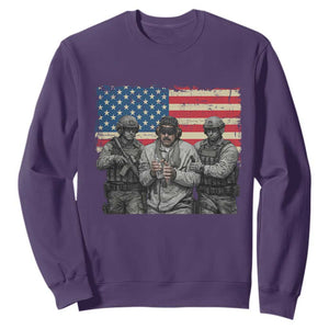 Captured Dictator Maduro Sweatshirt Special Forces Justice Operation American Flag TS02 Purple Print Your Wear