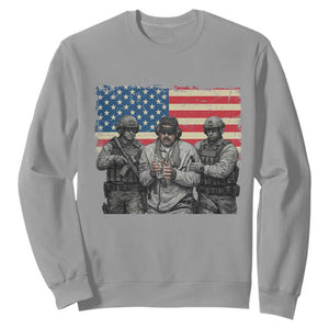 Captured Dictator Maduro Sweatshirt Special Forces Justice Operation American Flag TS02 Sport Gray Print Your Wear
