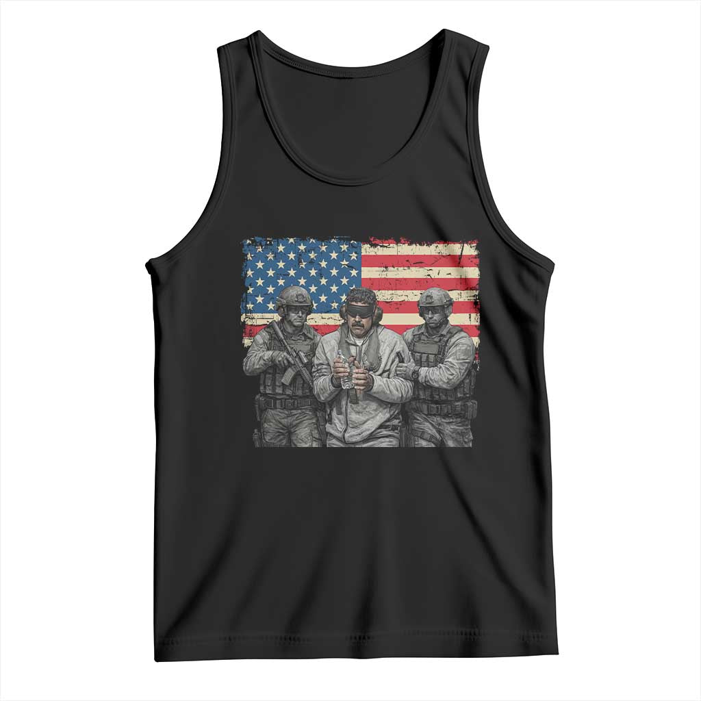 Captured Dictator Maduro Tank Top Special Forces Justice Operation American Flag TS02 Black Print Your Wear