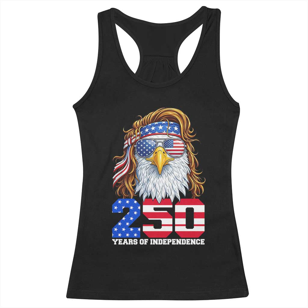250 Years of Independece Patriotic Eagle Racerback Tank Top 1776 2026 USA Flag 4th of July Semiquincentennial TS02 Black Print Your Wear