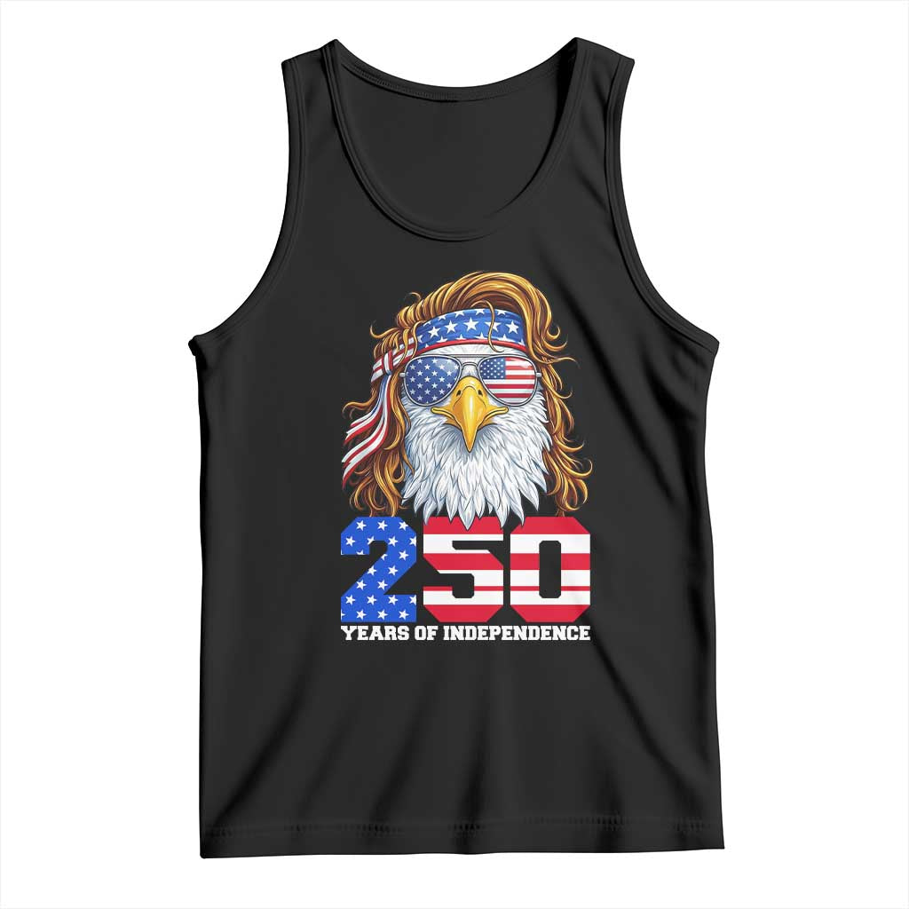 250 Years of Independece Patriotic Eagle Tank Top 1776 2026 USA Flag 4th of July Semiquincentennial TS02 Black Print Your Wear