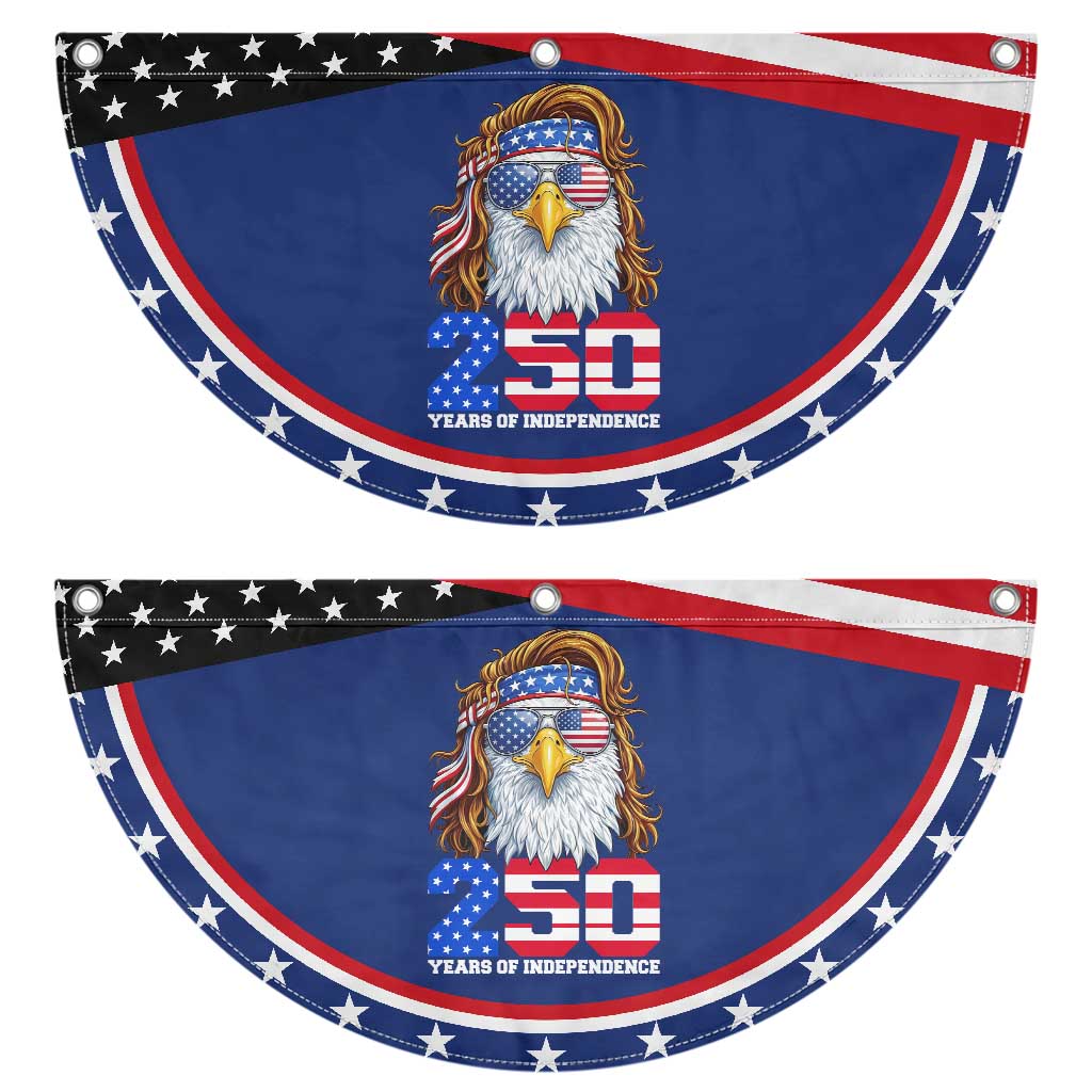 250 Years of Independece American Eagle Patriotic Fan Flag 1776 2026 USA Flag 4th of July Semiquincentennial TS02 2pcs pack Classic Navy Print Your Wear