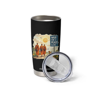 Walk For Peace Aloka the Dog and Monks Tumbler Cup TS02 Print Your Wear