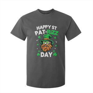 Happy St Pat Rizz Day T Shirt For Kid Funny St. Patrick's Day Leprechaun TS02 Dark Heather Print Your Wear