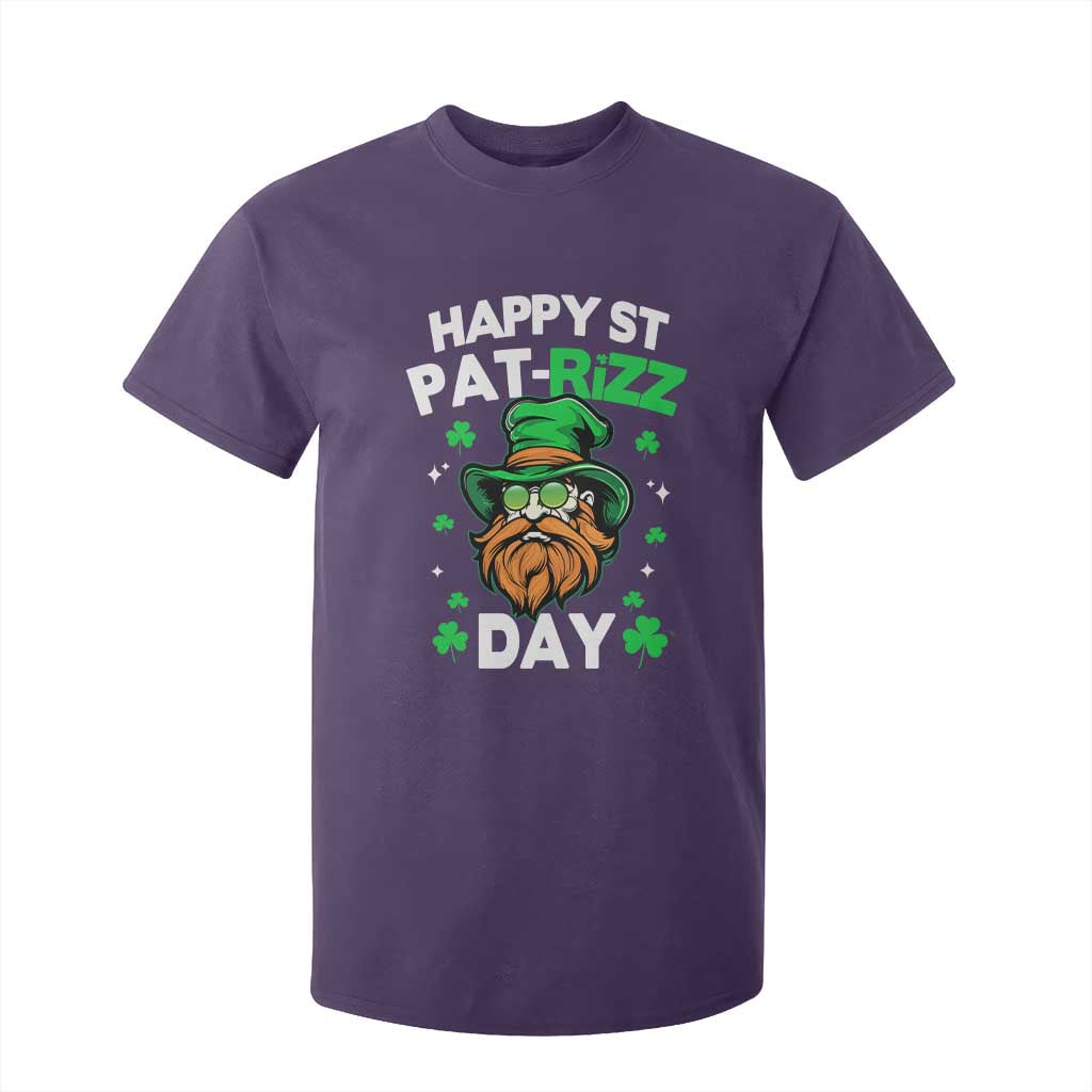 Happy St Pat Rizz Day T Shirt For Kid Funny St. Patrick's Day Leprechaun TS02 Purple Print Your Wear