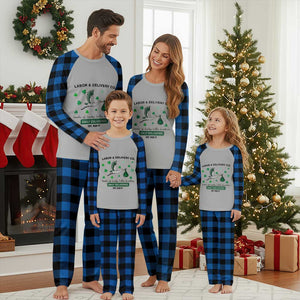 St Patrick's Day Lucky L&D Nurse Plaid Pajama Set Labor And Delivery Shamrock TS02 Blue Plaid Print Your Wear