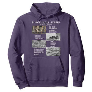 Black Wall Street Hoodie Black Business Black History Month TS02 Purple Print Your Wear