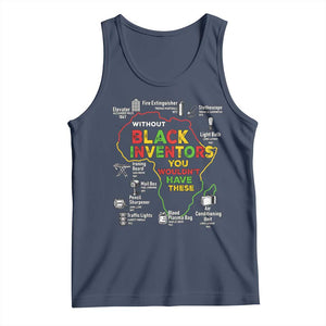 Proud Black Inventors Tank Top Black History Month African American Pride TS02 Navy Print Your Wear