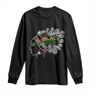 I Am Black History Long Sleeve Shirt Black Girl Sparkling Bling TS02 Black Print Your Wear