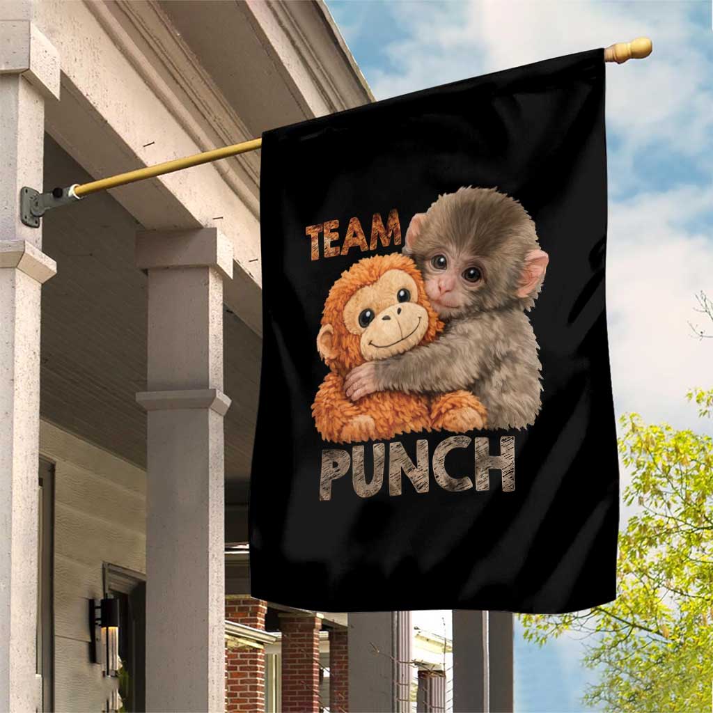 Team Punch Viral Baby Monkey Garden Flag Cute Monkey Hugging Plush Toy Internet Trend Gift TS02 Print Your Wear