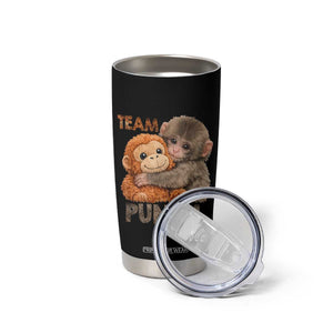 Team Punch Viral Baby Monkey Tumbler Cup Cute Monkey Hugging Plush Toy Internet Trend Gift TS02 Print Your Wear