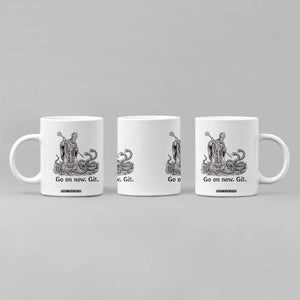 Go On Now Git Funny Saint Patrick Banishing Snakes Coffee Mug Irish History Humor St Patricks Day TS02 Print Your Wear