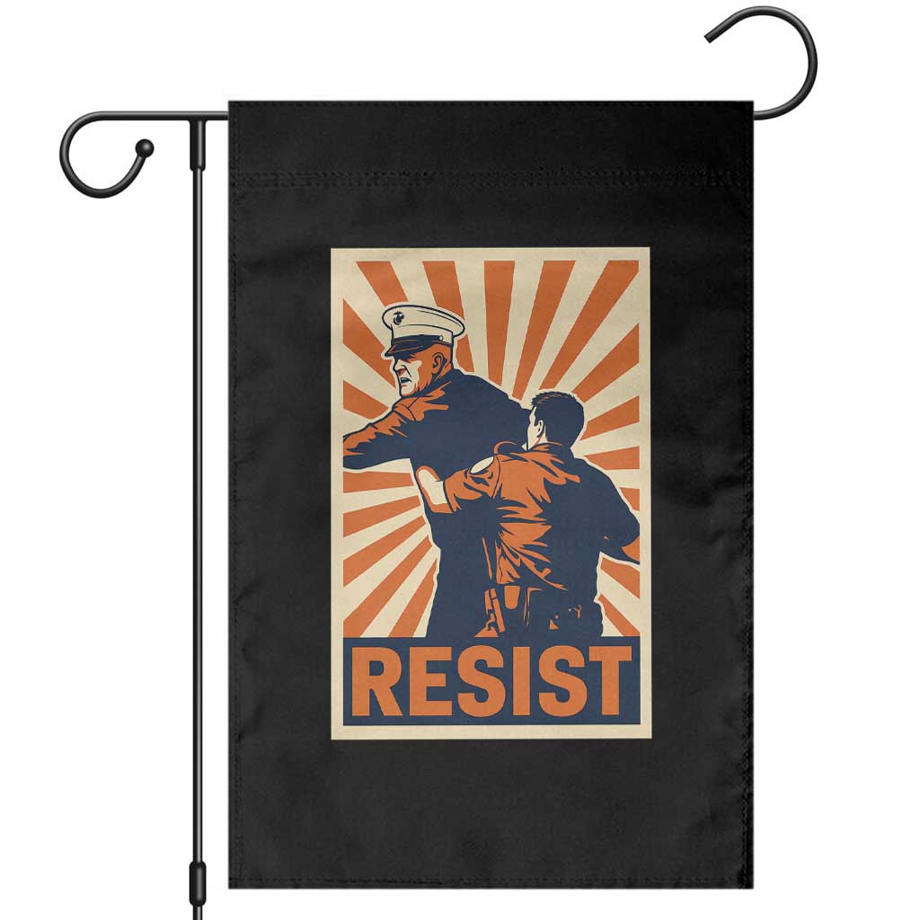 Resist Marine Veteran Political Protest Garden Flag America First Anti War TS02 Black Print Your Wear