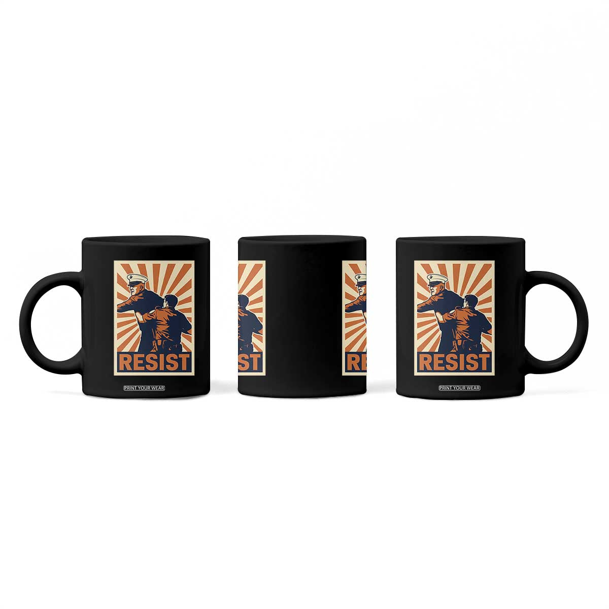 Resist Marine Veteran Political Protest Coffee Mug America First Anti War TS02 Print Your Wear