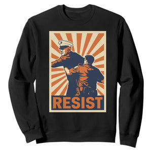 Resist Marine Veteran Political Protest Sweatshirt America First Anti War TS02 Black Print Your Wear