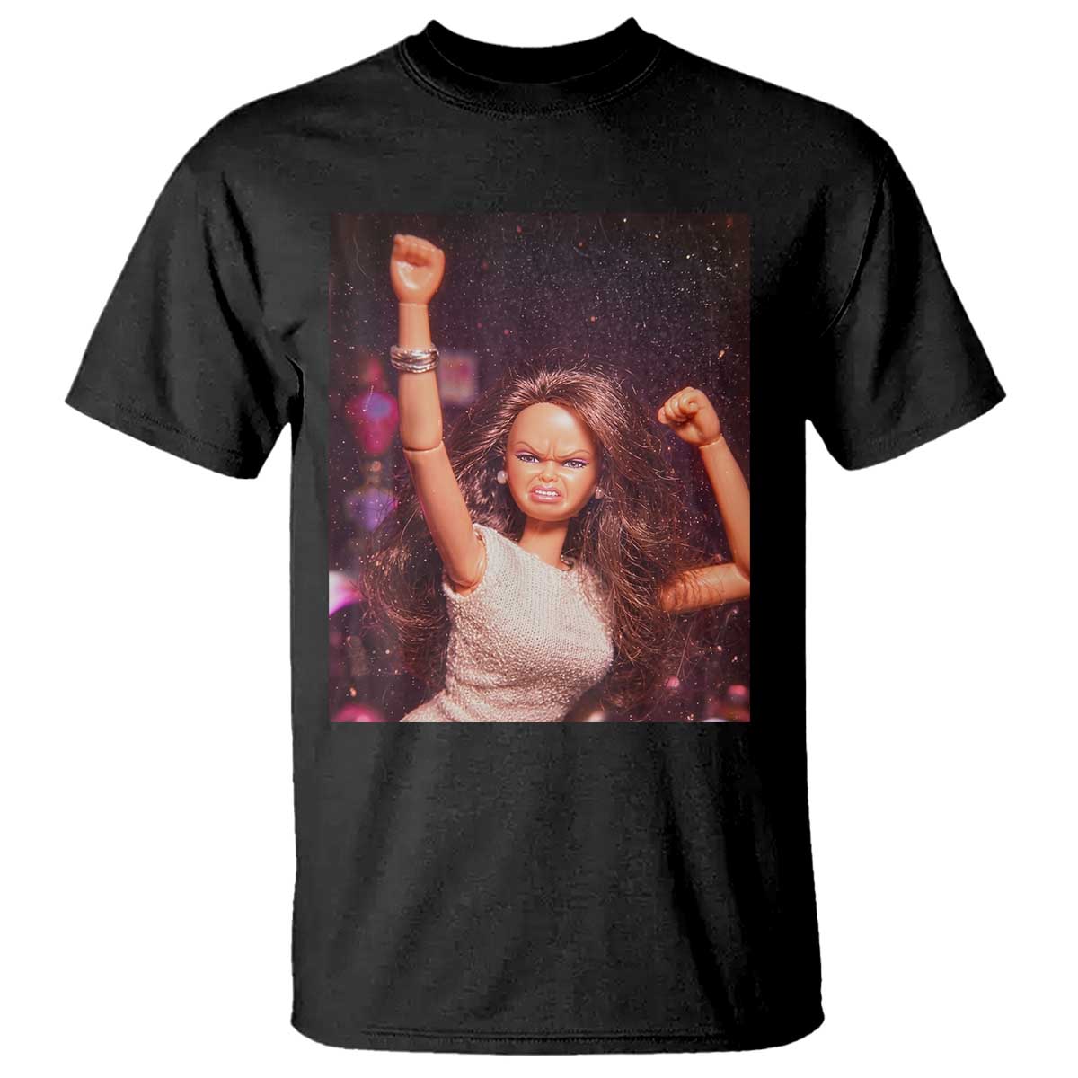 Funny Angry Doll Face Meme Graphic T Shirt Unhinged Baby Stankface Reaction TS02 Black Print Your Wear