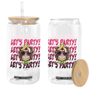 Lets Party Monkey Baseball Glass Can Funny Ball Party Game Day Fans TS02 Print Your Wear