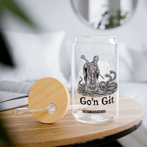 Go'n Git Funny Saint Patrick Banishing Snakes Glass Can Irish History Humor St Patricks Day TS02 Print Your Wear
