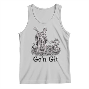 Go'n Git Funny Saint Patrick Banishing Snakes Tank Top Irish History Humor St Patricks Day TS02 Ash Print Your Wear