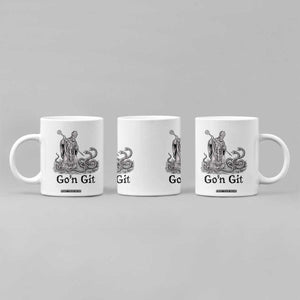 Go'n Git Funny Saint Patrick Banishing Snakes Coffee Mug Irish History Humor St Patricks Day TS02 Print Your Wear