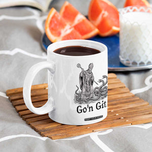 Go'n Git Funny Saint Patrick Banishing Snakes Coffee Mug Irish History Humor St Patricks Day TS02 Print Your Wear