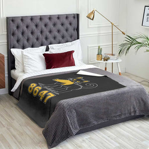 8647 Black Cat Golden Hair Prey Throw Blanket Funny Coded Political Satire TS02 Print Your Wear