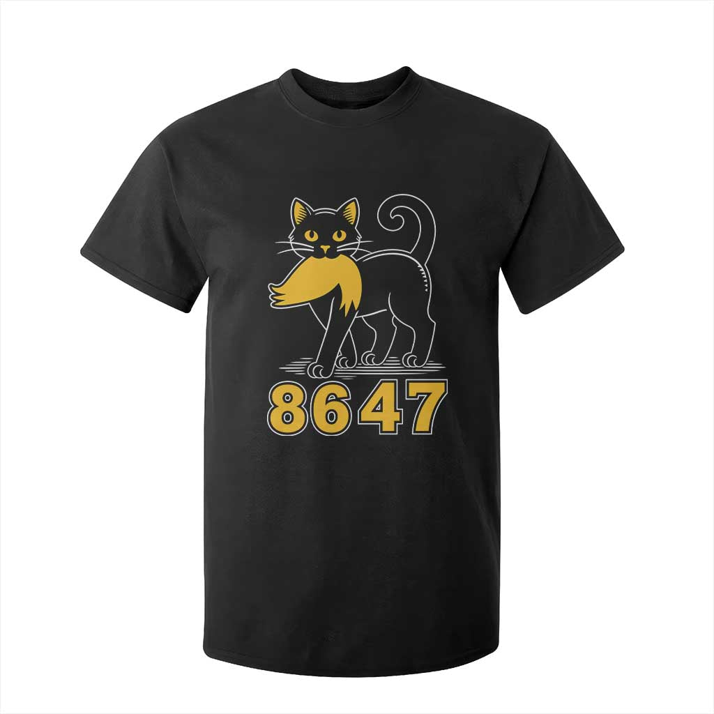 8647 Black Cat Golden Hair Prey T Shirt For Kid Funny Coded Political Satire TS02 Black Print Your Wear