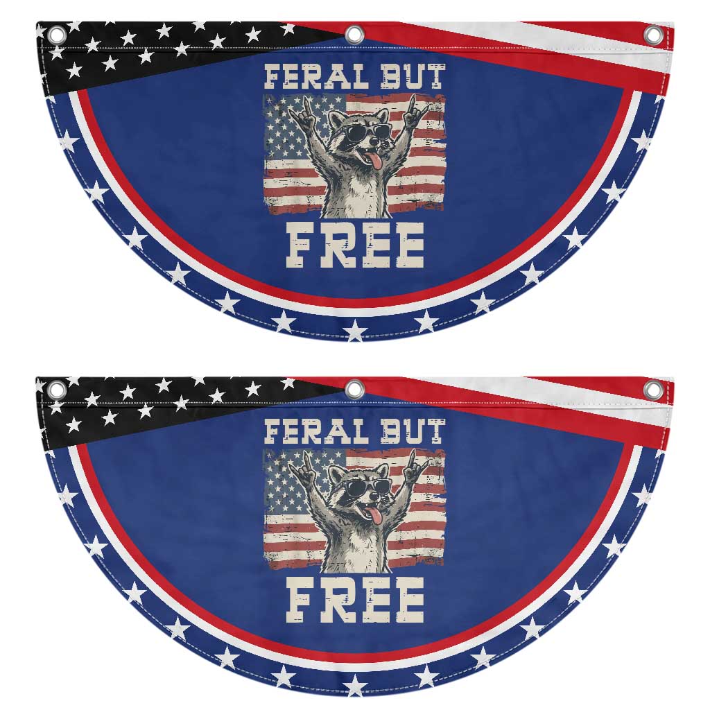 Feral But Free Funny Raccoon Patriotic Fan Flag Cool American Flag Sunglasses Rock On Hand Signs Vintage USA Flag TS02 2pcs pack Classic Navy Print Your Wear
