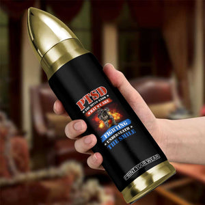 Veteran PTSD Bullet Tumbler You Never Know What We Are Fighting Underneath The Smile TS02 Print Your Wear